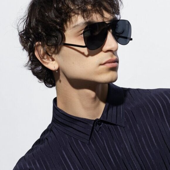 NEW SL690 DUST 001 SAINT LAURENT BLACK SUNGLASSES UNISEX EYEWEAR SL 690 DUST 001 - Picture 1 of 4